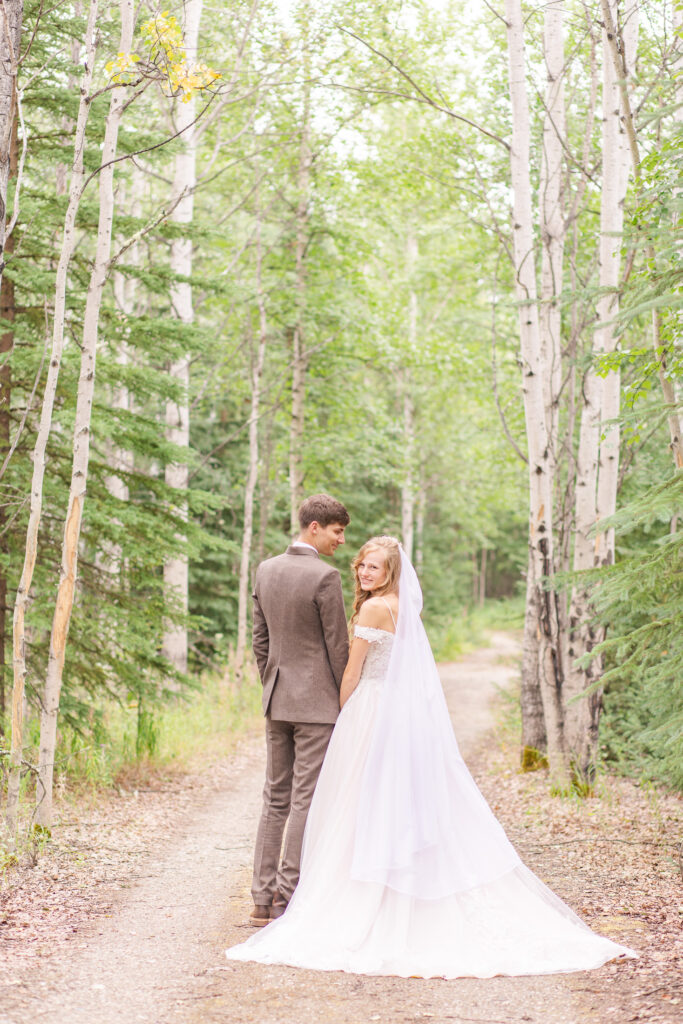 bride and groom portraits