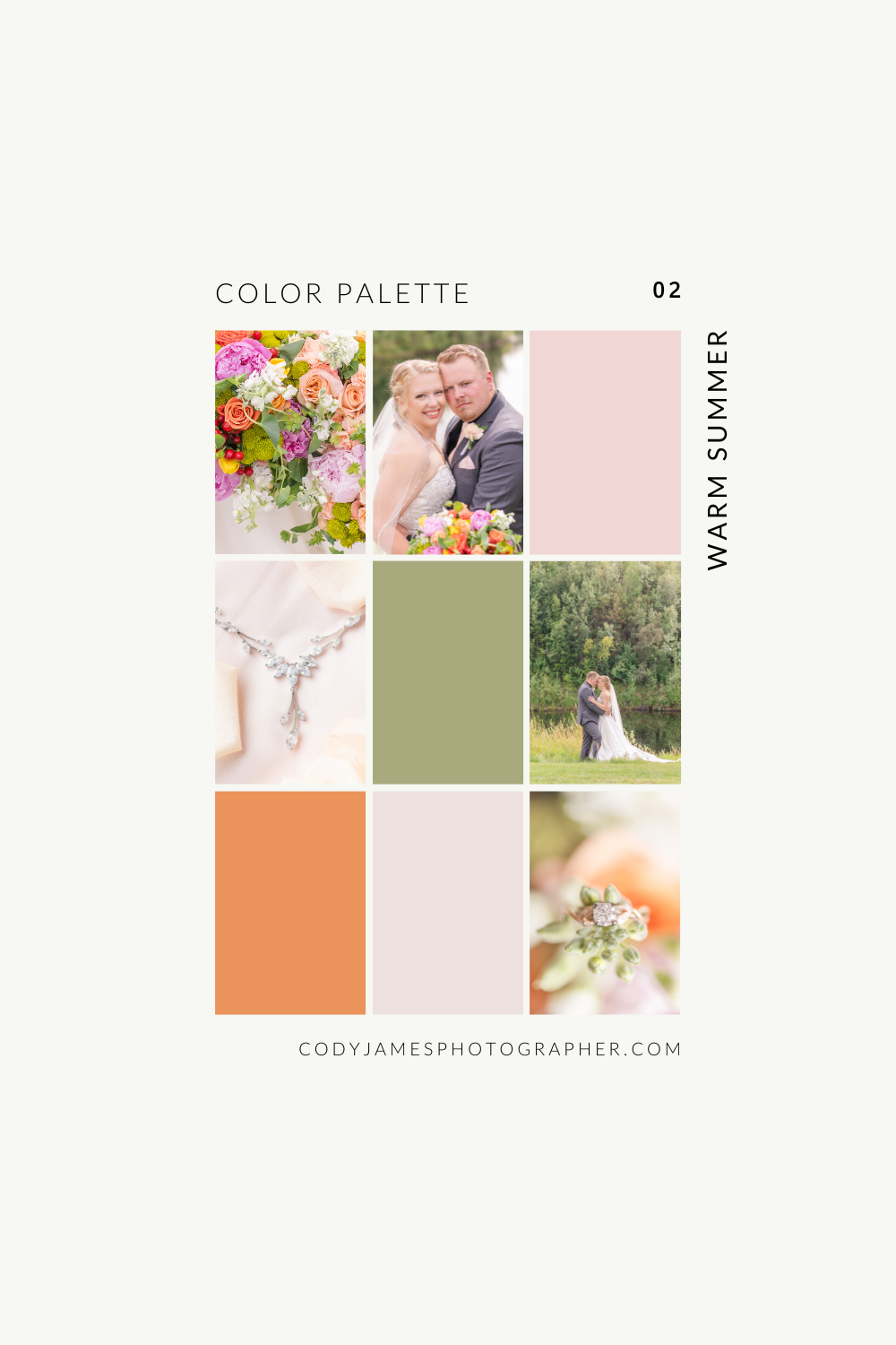 color palette for your summer wedding