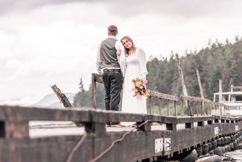 southeast Alaska bridal session