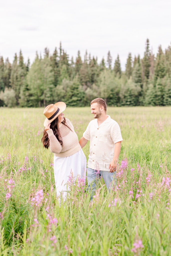 summer family photos, fireweed couple