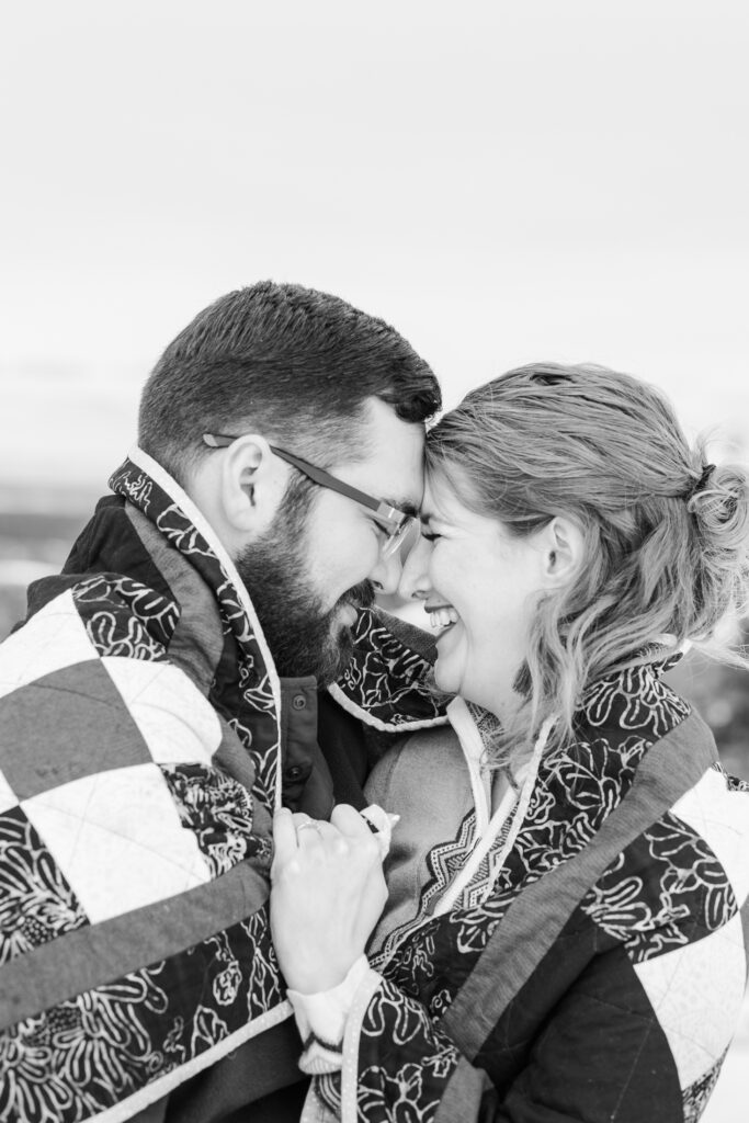 spring mountain engagement session