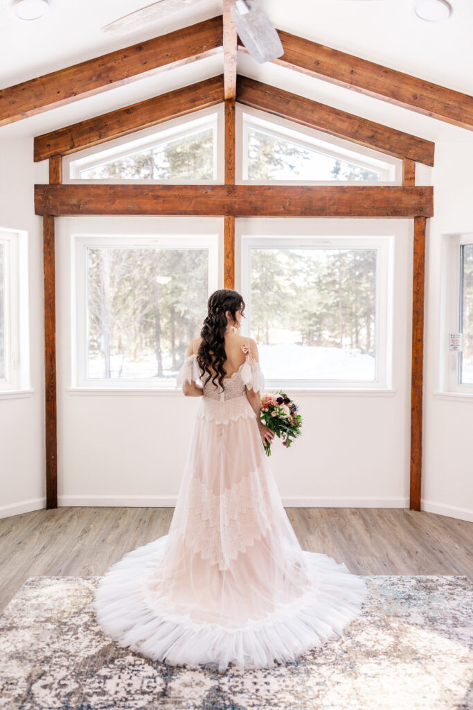 Winter Elopement Bride