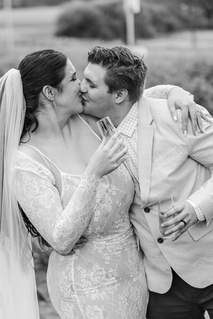 couple celebrating their elopement