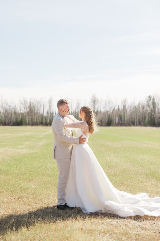 Couple getting married in Delta Junction Alaska
