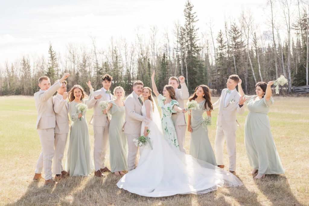 Wedding Party in Delta Junction, Alaska