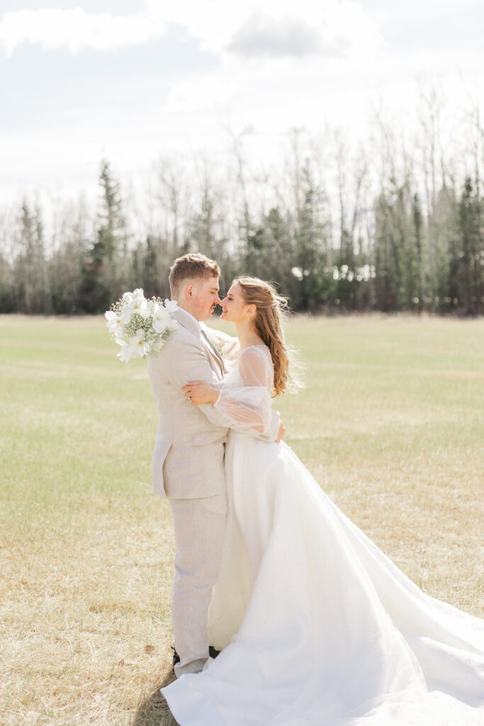Couple getting married in Delta Junction Alaska

