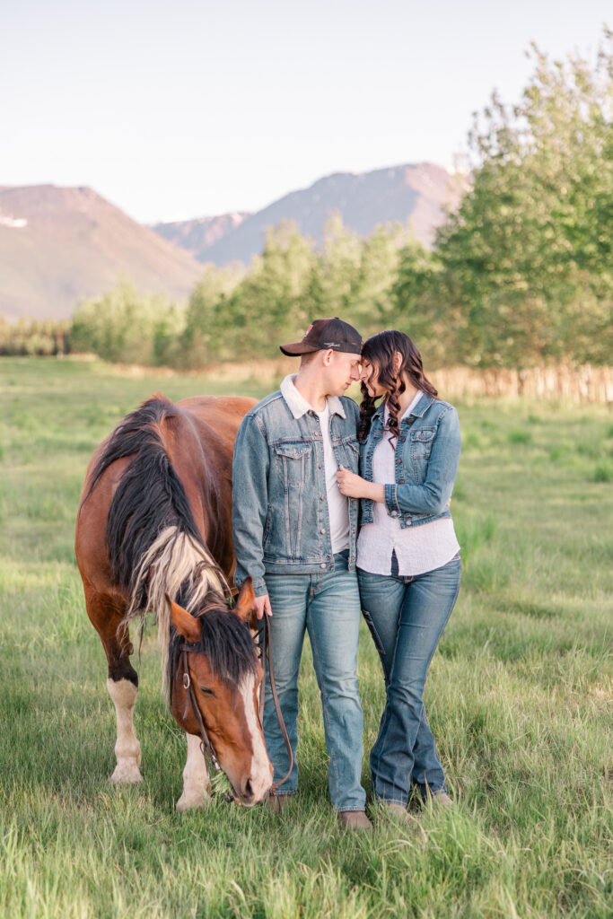 Alaska Summer Couples Western Engagement